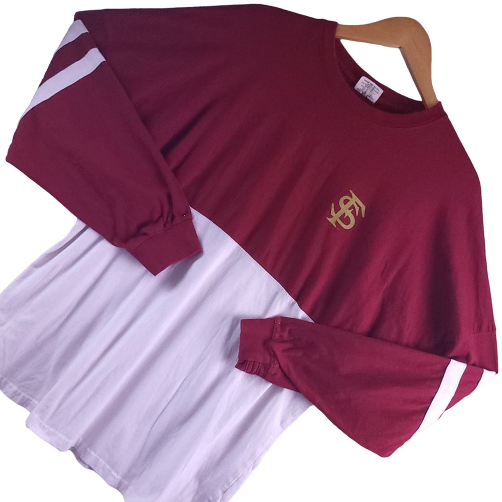 Vintage Florida State Seminoles Mens Color Block Long Sleeve T-Shirt Sz Medium
